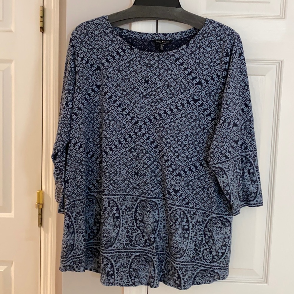 Lucky brand 3/4 sleeve blouse